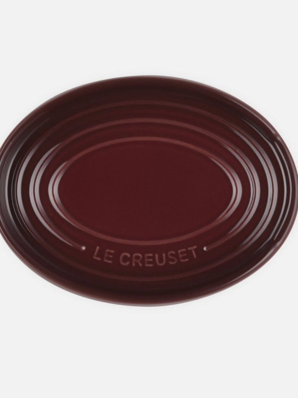 NEW Le Creuset Garnet Stoneware Spoon Rest Stoneware Ceramic